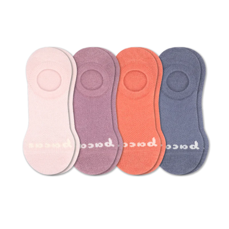 4 Pack - Women's No Show Socks - Image 46