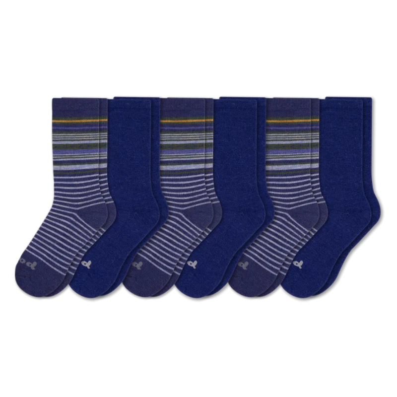 6 Pack - Men's Crew Pacas Socks - Image 100