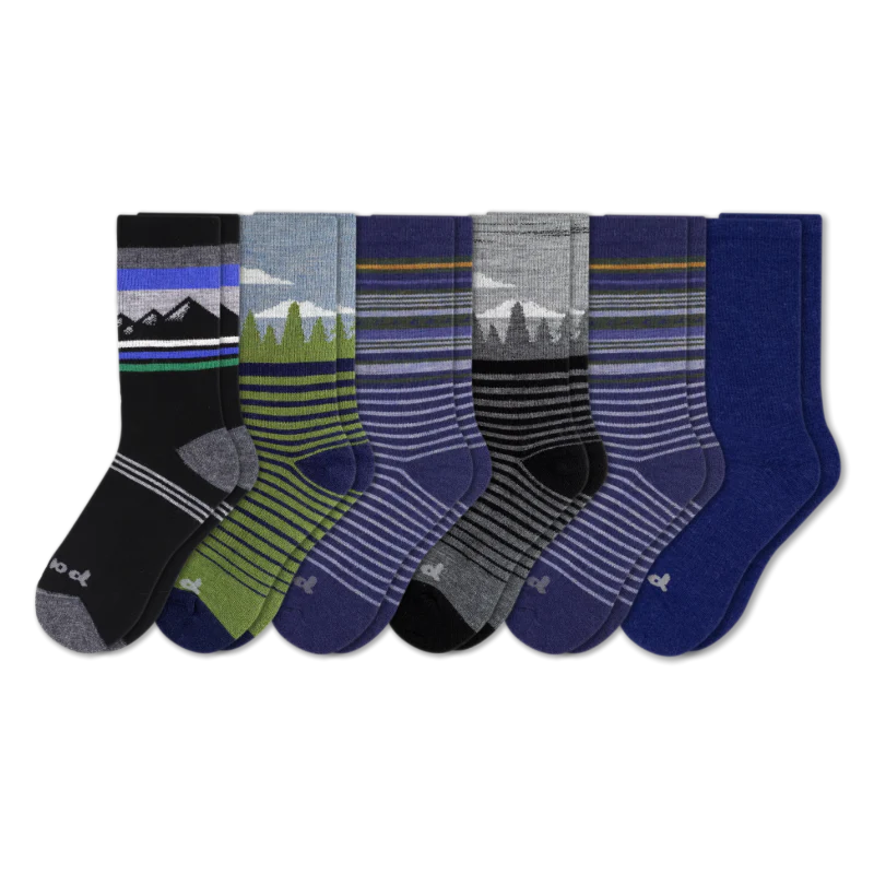 6 Pack - Men's Crew Pacas Socks - Image 101