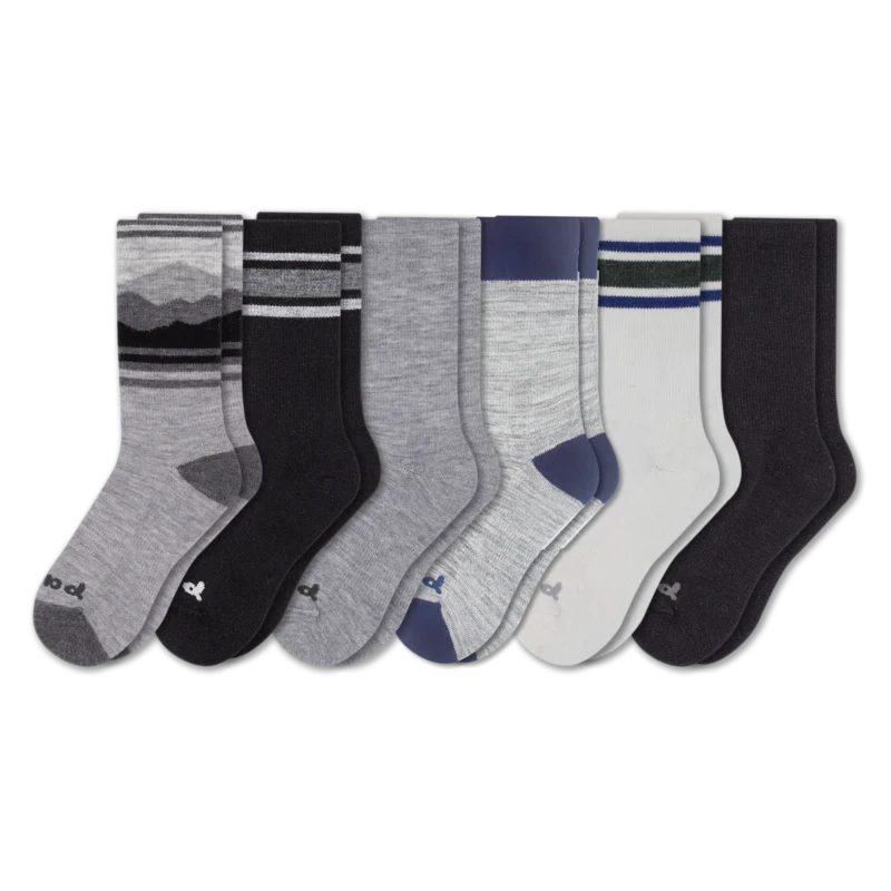 6 Pack - Men's Crew Pacas Socks - Image 11