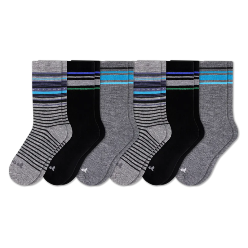 6 Pack - Men's Crew Pacas Socks - Image 110