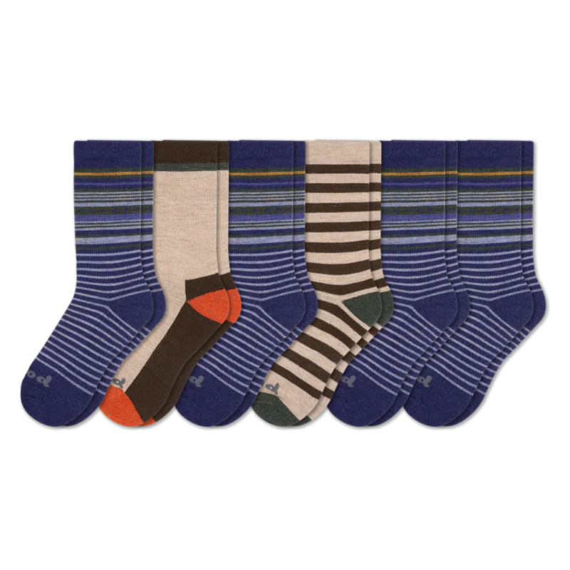 6 Pack - Men's Crew Pacas Socks - Image 118