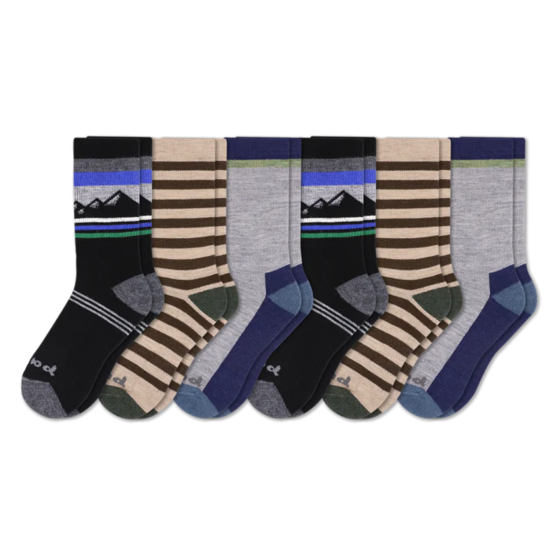 6 Pack - Men's Crew Pacas Socks - Image 120