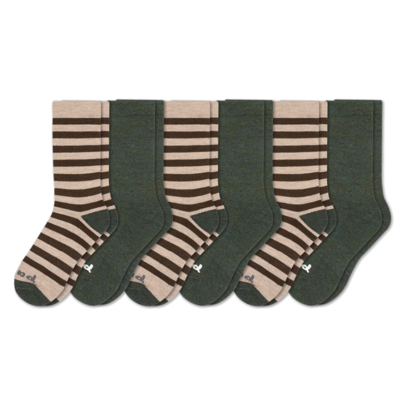 6 Pack - Men's Crew Pacas Socks - Image 121