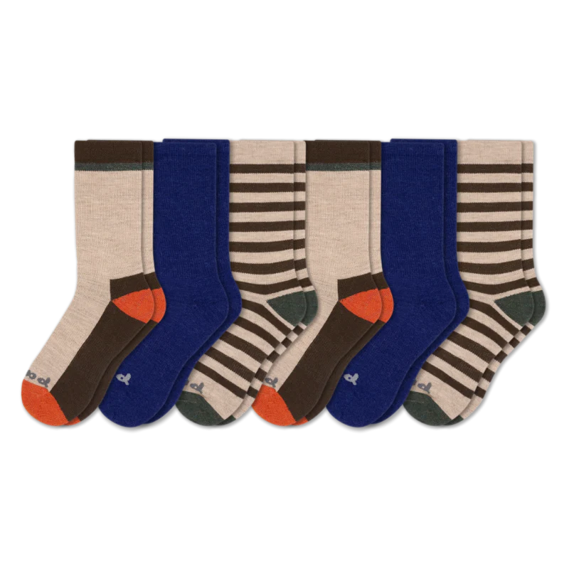 6 Pack - Men's Crew Pacas Socks - Image 130