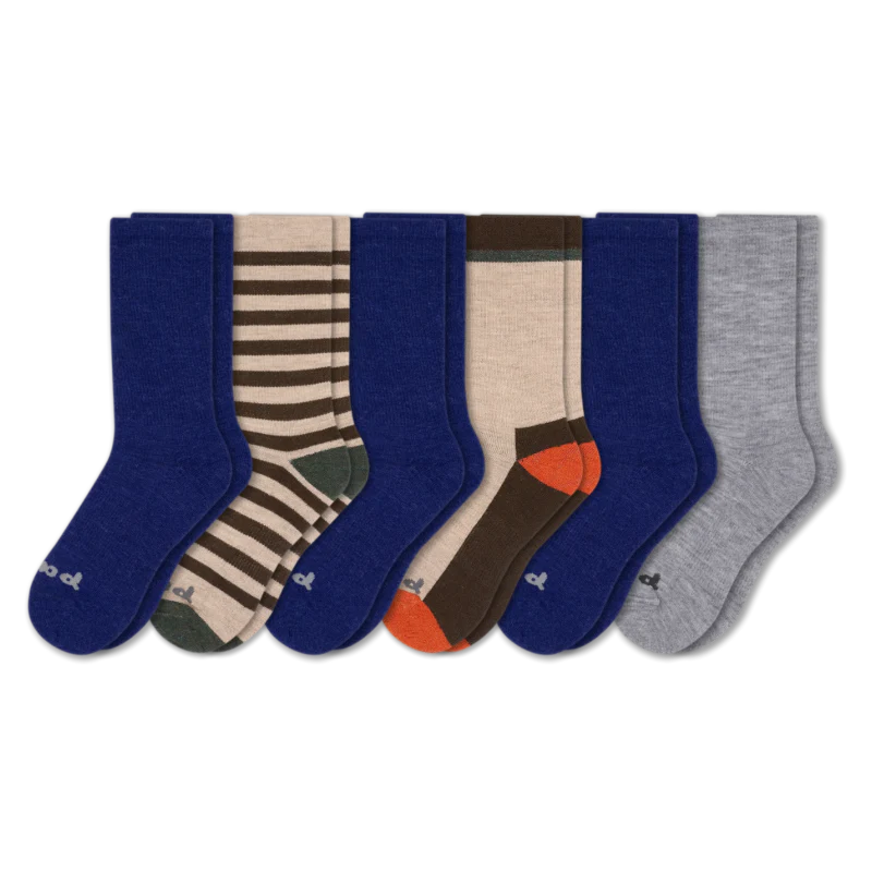 6 Pack - Men's Crew Pacas Socks - Image 133