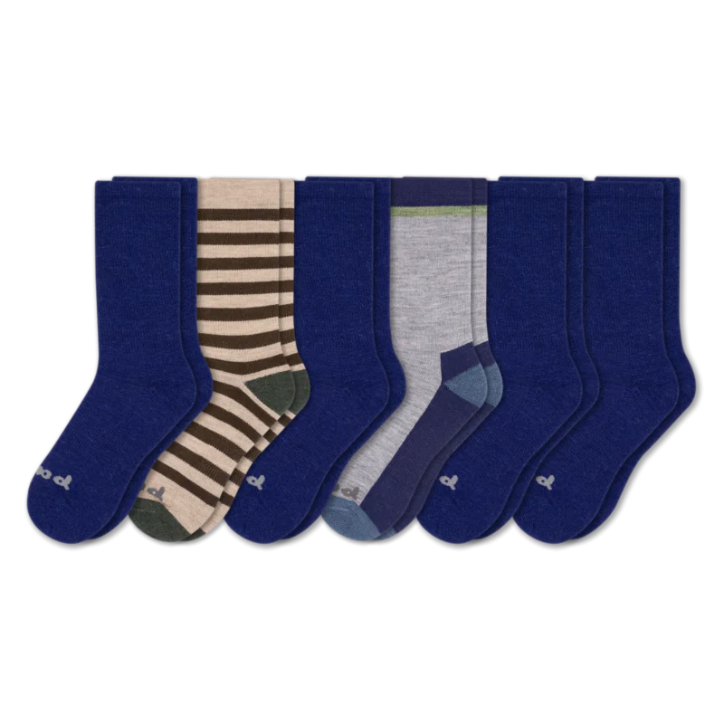 6 Pack - Men's Crew Pacas Socks - Image 137