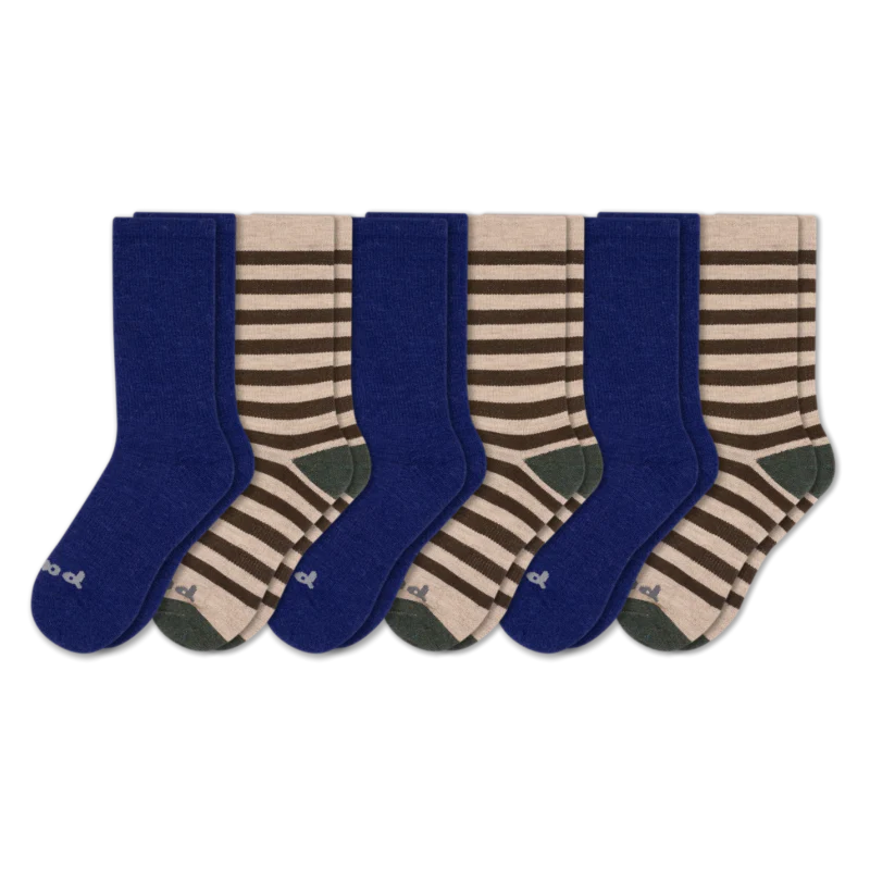 6 Pack - Men's Crew Pacas Socks - Image 142