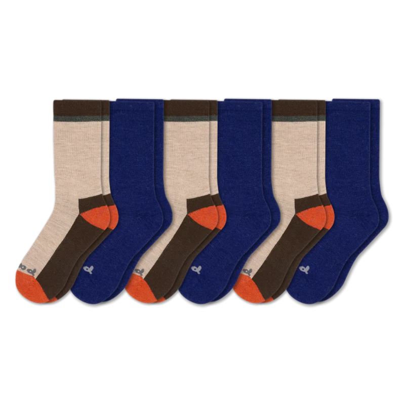 6 Pack - Men's Crew Pacas Socks - Image 143