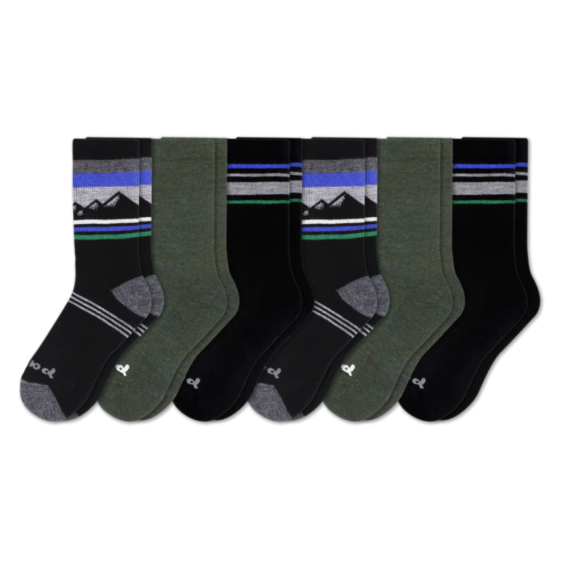 6 Pack - Men's Crew Pacas Socks - Image 144