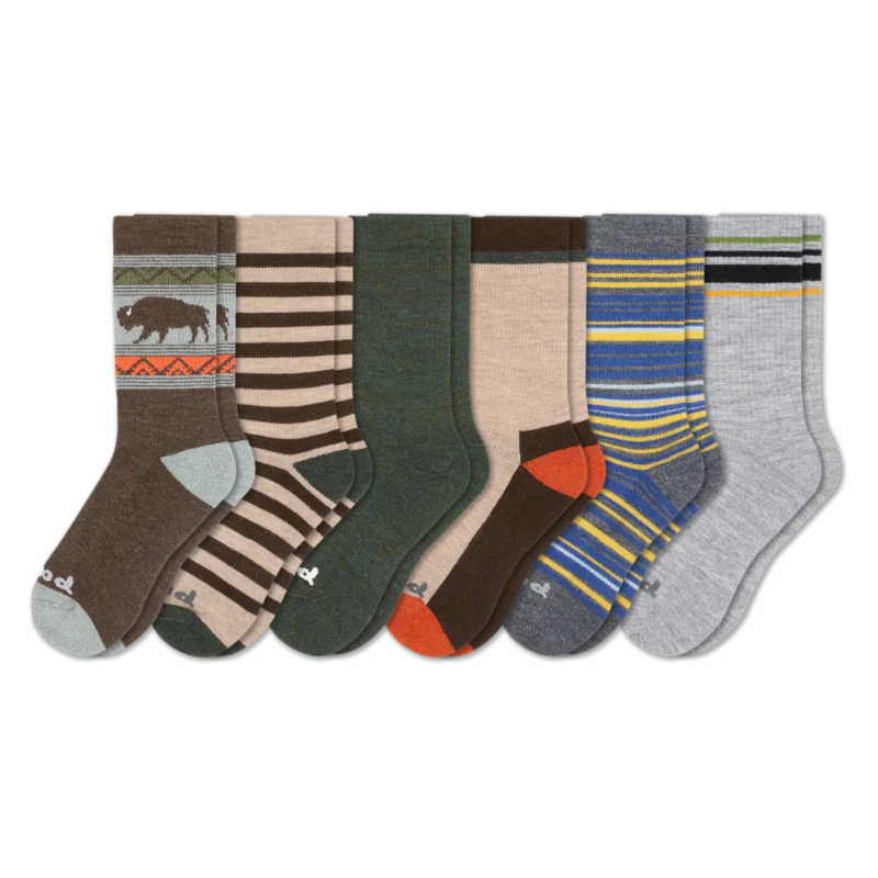 6 Pack - Men's Crew Pacas Socks - Image 148