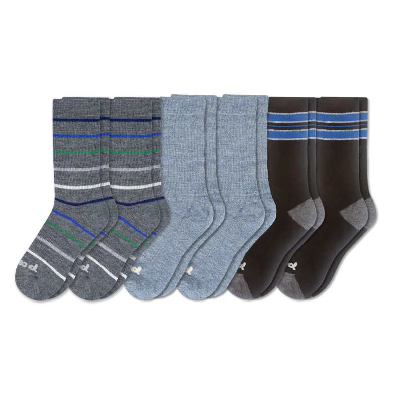 6 Pack - Men's Crew Pacas Socks - Image 15