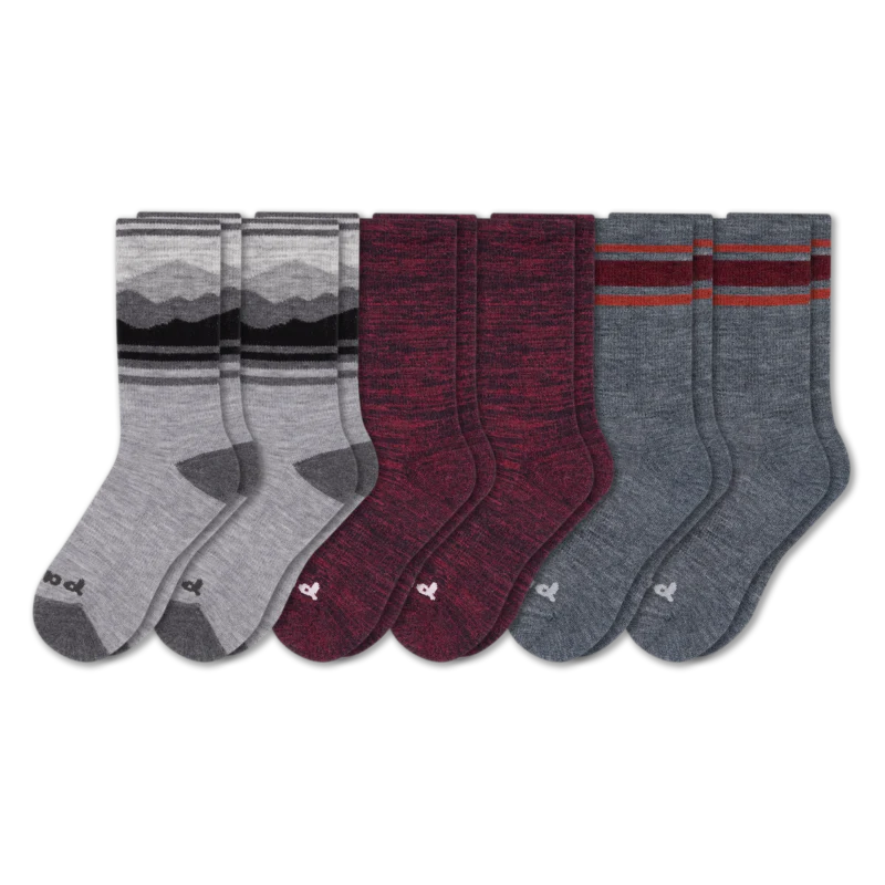 6 Pack - Men's Crew Pacas Socks - Image 16