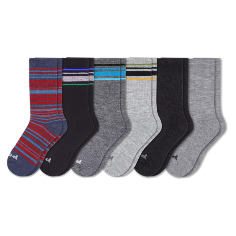 6 Pack - Men's Crew Pacas Socks - Image 168