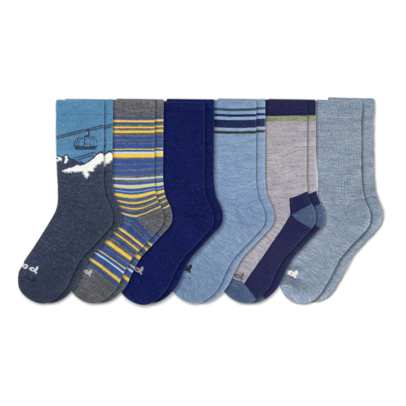 6 Pack - Men's Crew Pacas Socks - Image 171