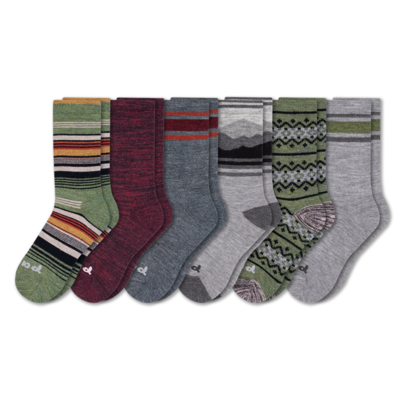 6 Pack - Men's Crew Pacas Socks - Image 18