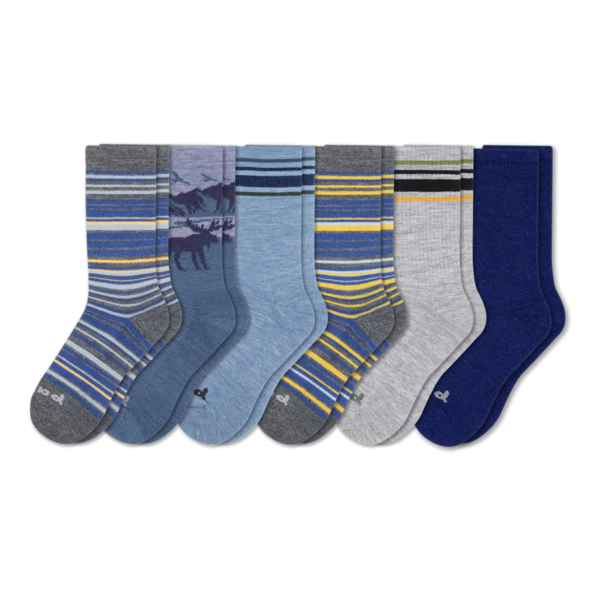 6 Pack - Men's Crew Pacas Socks - Image 191