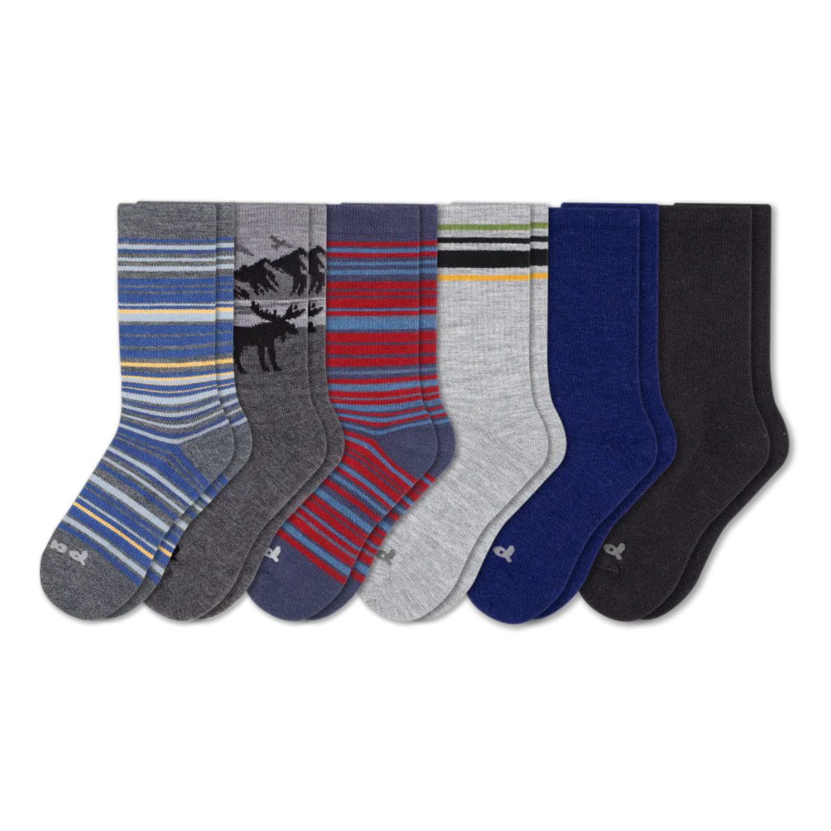 6 Pack - Men's Crew Pacas Socks - Image 206