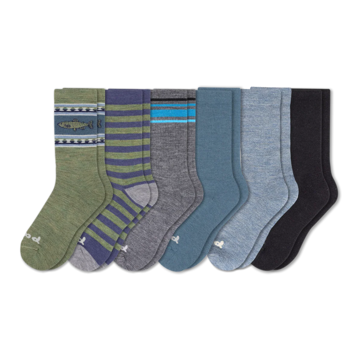 6 Pack - Men's Crew Pacas Socks - Image 211