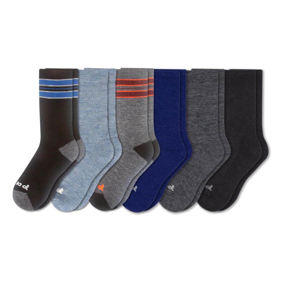 6 Pack - Men's Crew Pacas Socks - Image 215