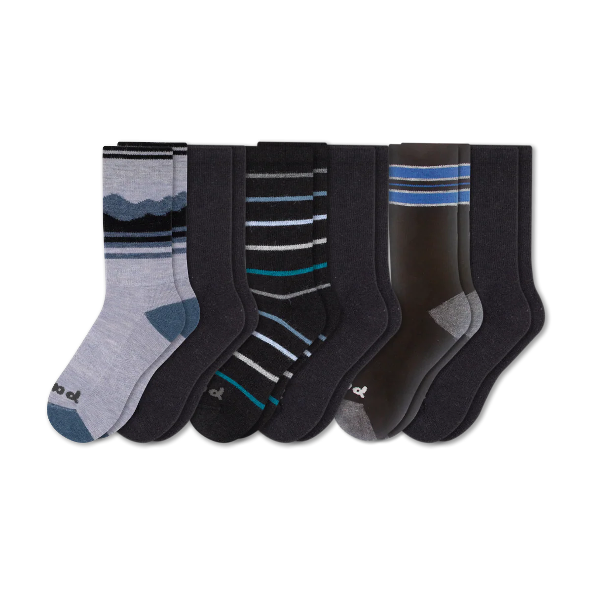 6 Pack - Men's Crew Pacas Socks - Image 220