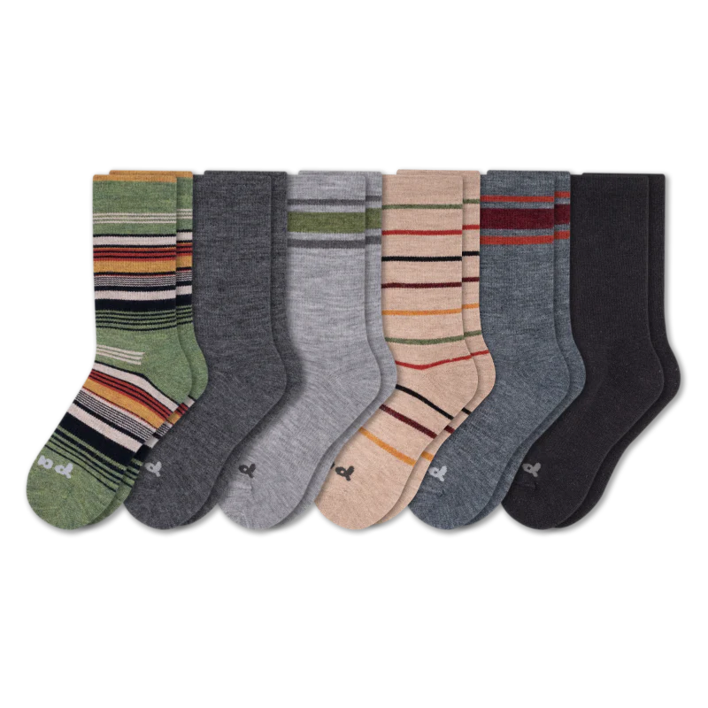6 Pack - Men's Crew Pacas Socks - Image 24