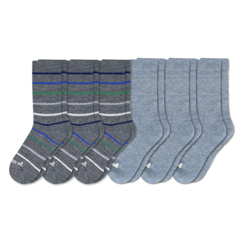 6 Pack - Men's Crew Pacas Socks - Image 27