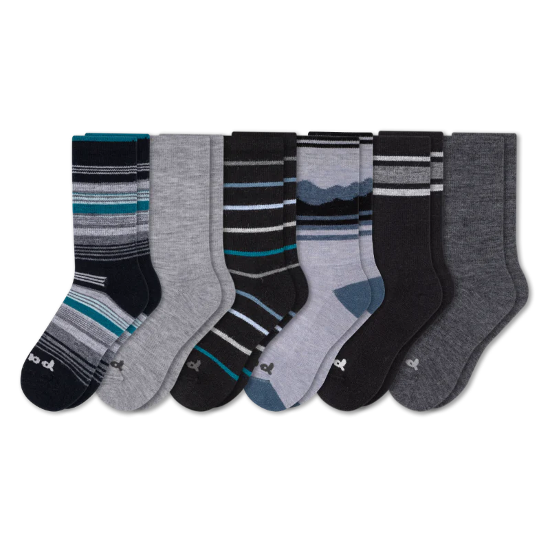 6 Pack - Men's Crew Pacas Socks - Image 3