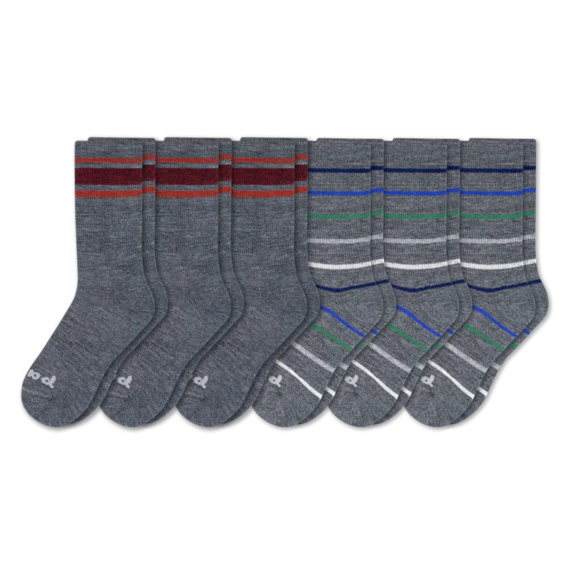 6 Pack - Men's Crew Pacas Socks - Image 30