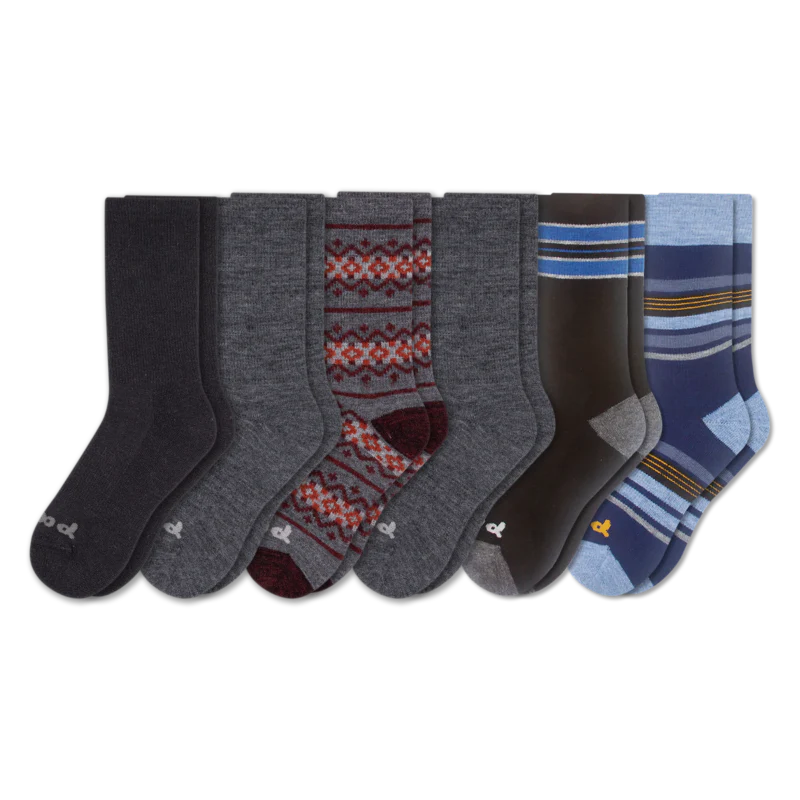 6 Pack - Men's Crew Pacas Socks - Image 32