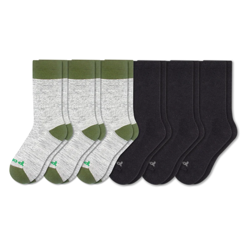 6 Pack - Men's Crew Pacas Socks - Image 35