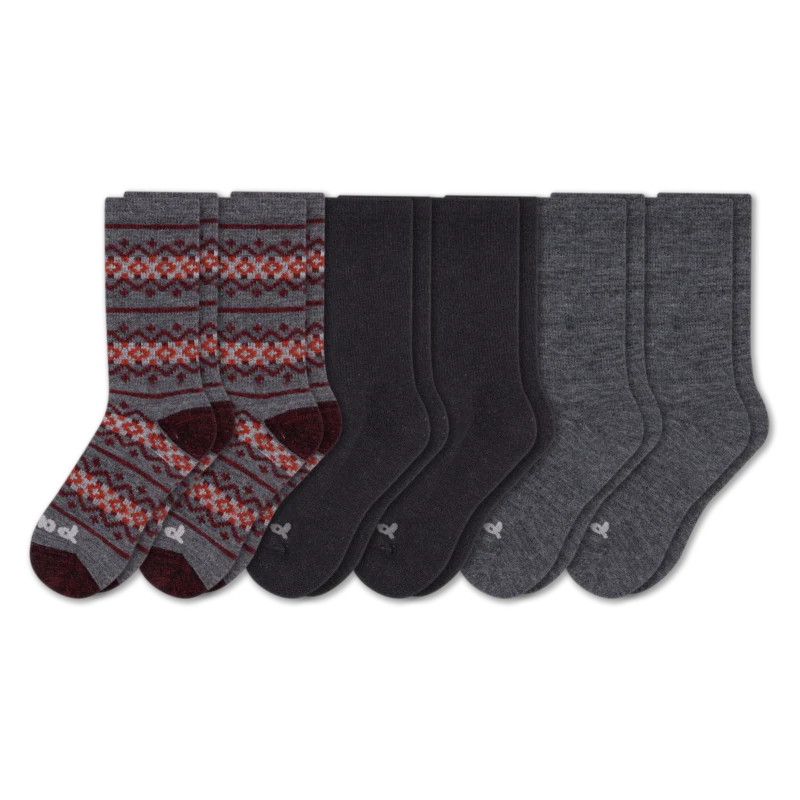 6 Pack - Men's Crew Pacas Socks - Image 36
