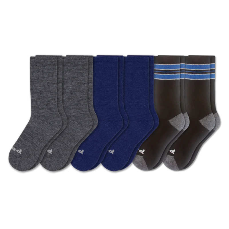 6 Pack - Men's Crew Pacas Socks - Image 38