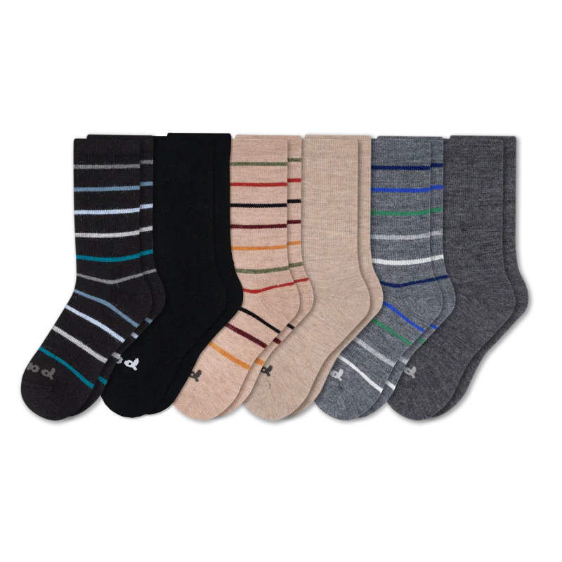 6 Pack - Men's Crew Pacas Socks - Image 4