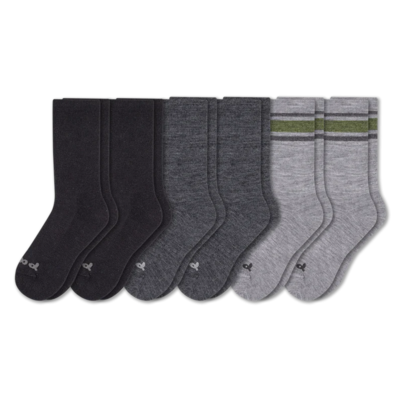 6 Pack - Men's Crew Pacas Socks - Image 42