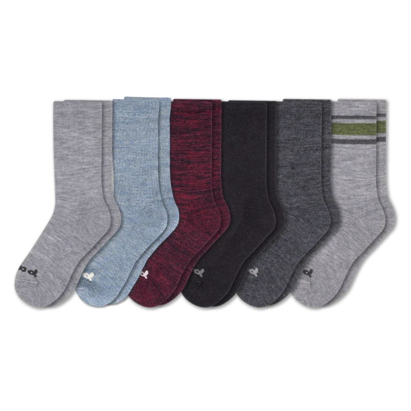 6 Pack - Men's Crew Pacas Socks - Image 46