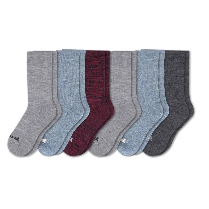 6 Pack - Men's Crew Pacas Socks - Image 49