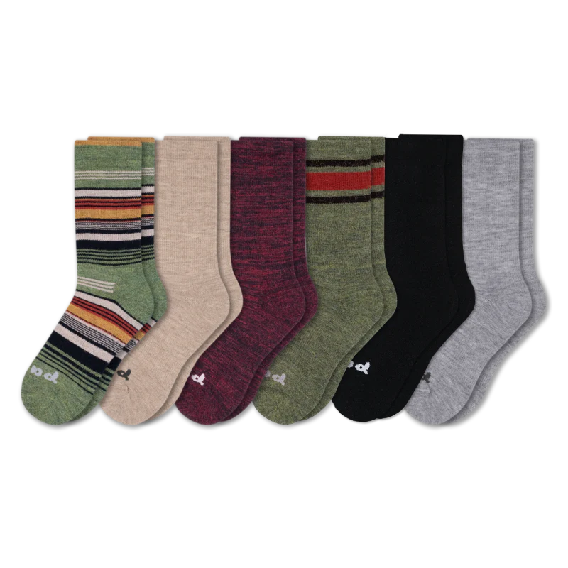 6 Pack - Men's Crew Pacas Socks - Image 5