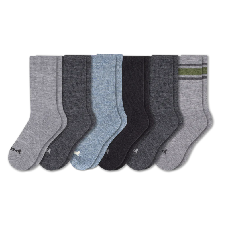 6 Pack - Men's Crew Pacas Socks - Image 50