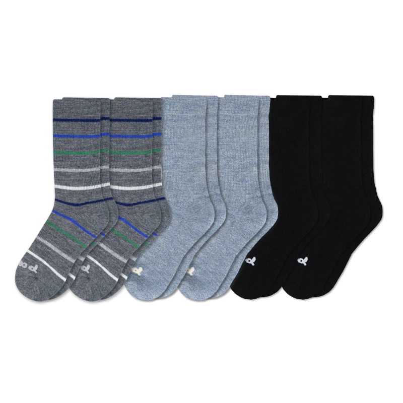 6 Pack - Men's Crew Pacas Socks - Image 6