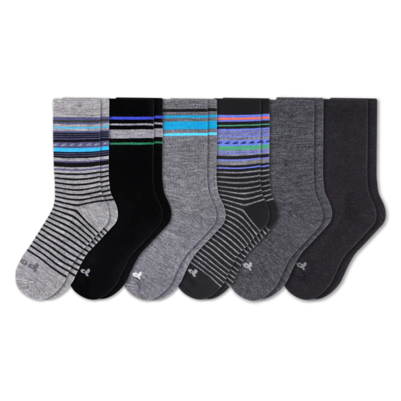 6 Pack - Men's Crew Pacas Socks - Image 63