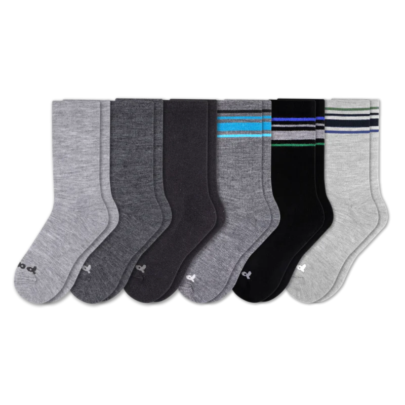 6 Pack - Men's Crew Pacas Socks - Image 64