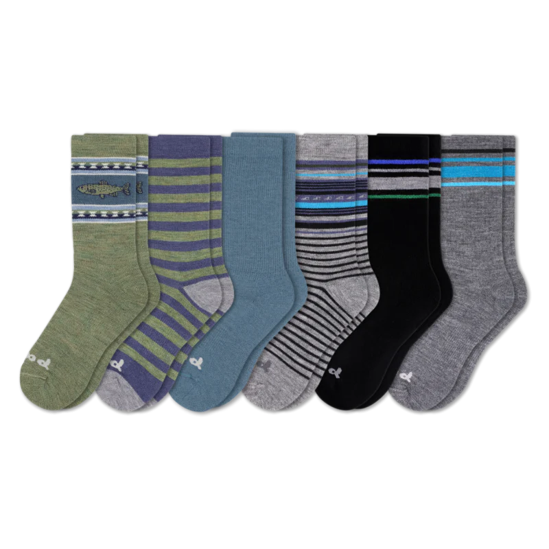 6 Pack - Men's Crew Pacas Socks - Image 66
