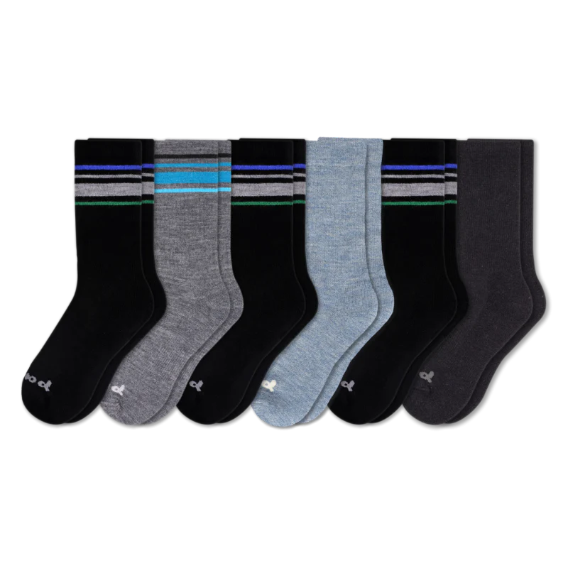 6 Pack - Men's Crew Pacas Socks - Image 67