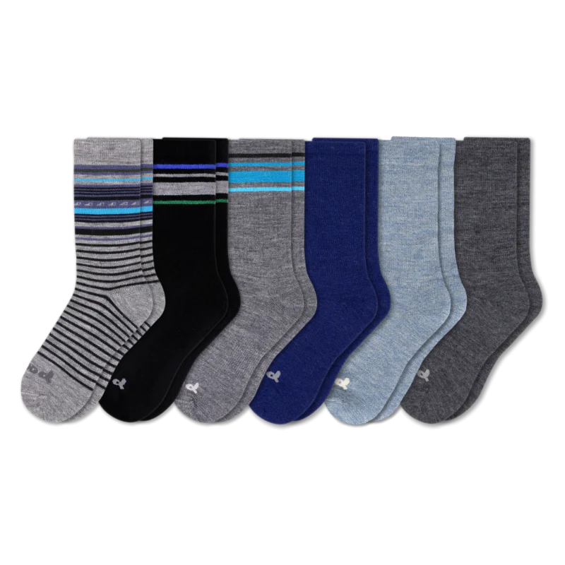 6 Pack - Men's Crew Pacas Socks - Image 68