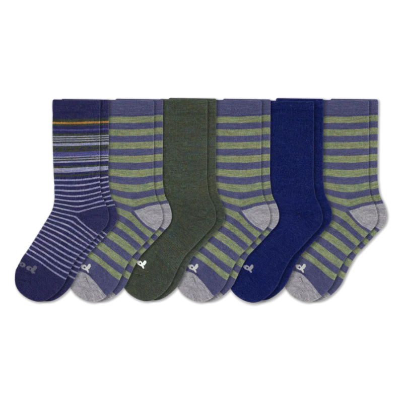 6 Pack - Men's Crew Pacas Socks - Image 74