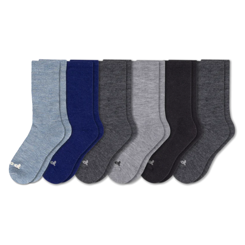 6 Pack - Men's Crew Pacas Socks - Image 81