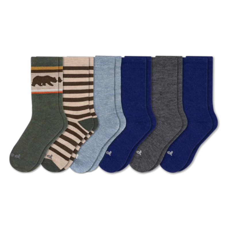 6 Pack - Men's Crew Pacas Socks - Image 84