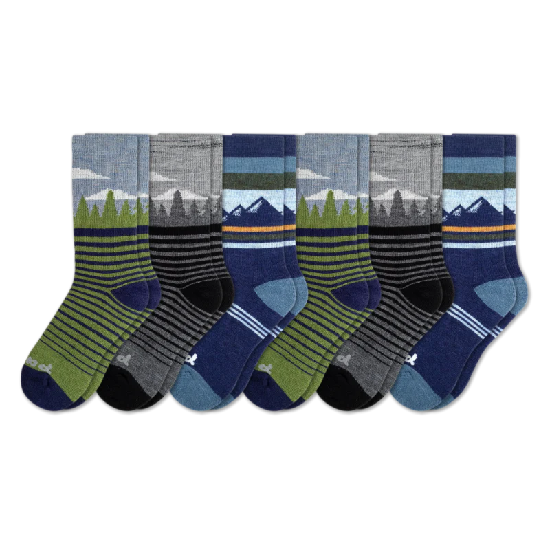 6 Pack - Men's Crew Pacas Socks - Image 95