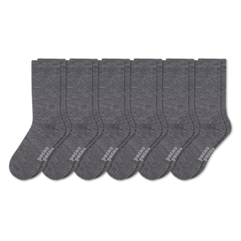 6 Pack - Men's Light-Weight Crew Pacas Socks - Image 113